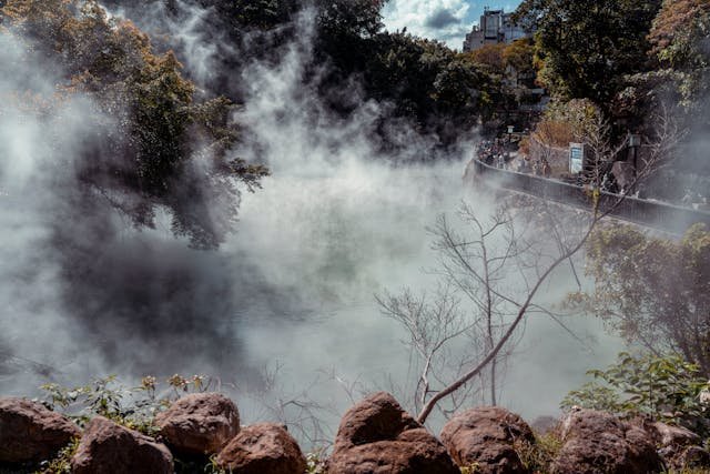 Mountain Hot Springs in Japan
